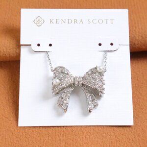 Kendra Scott | Krista - Silver White Mix Bow Necklace